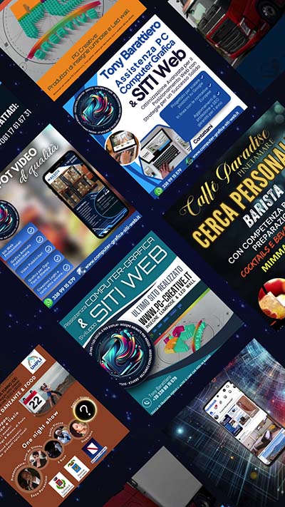 lavori realizzati computer grafica siti web