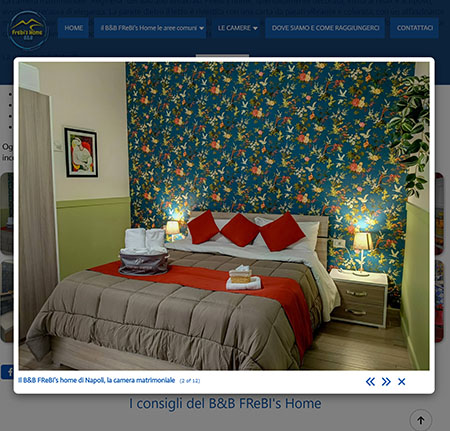 Sito Internet realizzato: B&B FReBI's home di Napoli