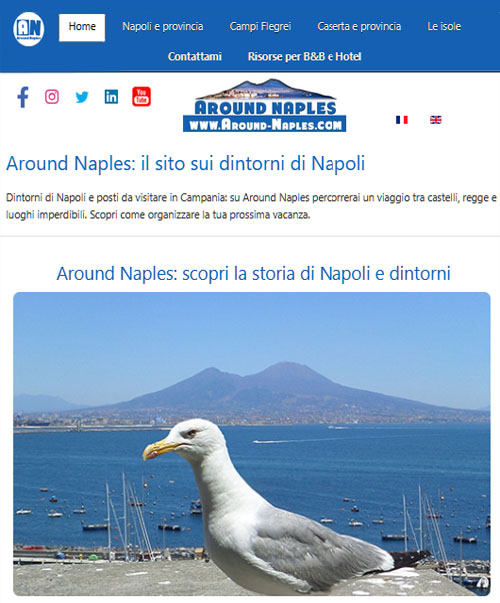 Portale turistico realizzato: Around Naples